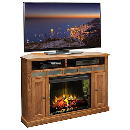 56 Inch Corner Fireplace Media Center